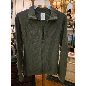 WT # 1071 Womens Medium Soho Sport Zippered Jacket With Cutouts